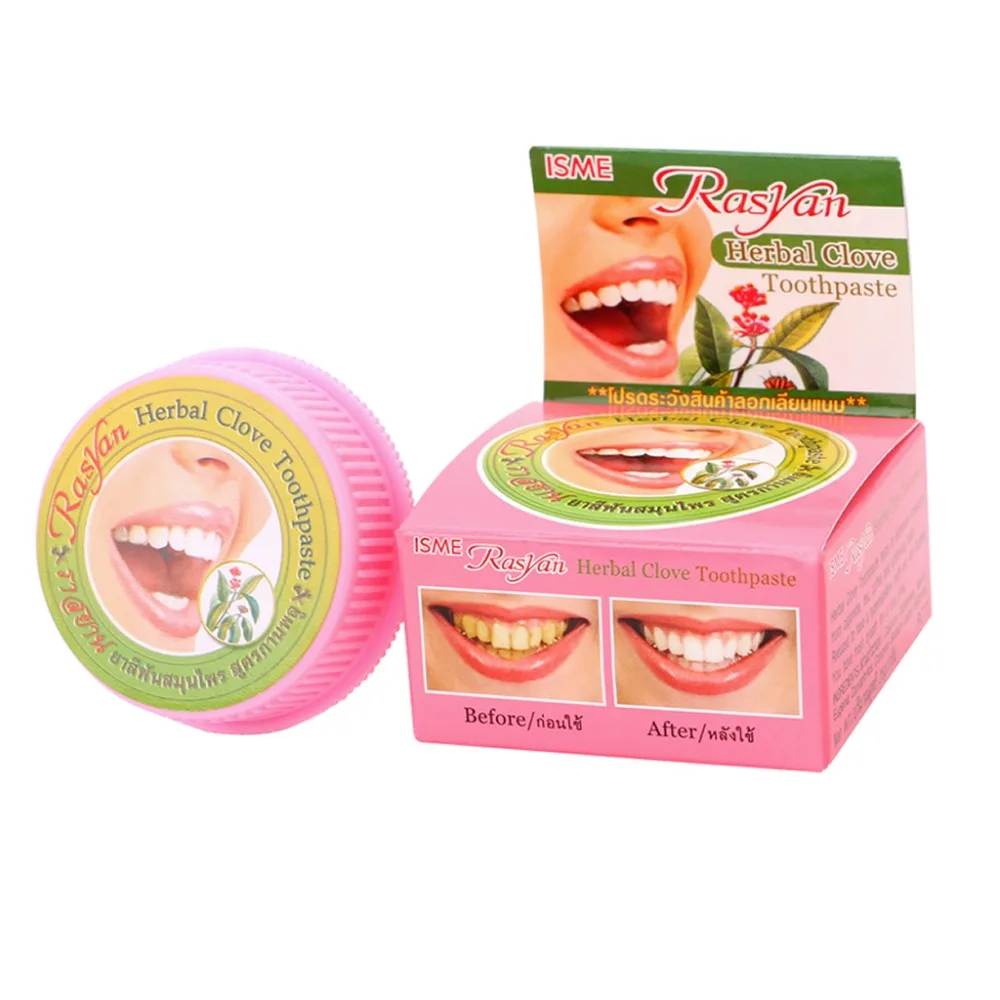 

New Herbal Toothpaste Dentifrice Whitening Teeth Remove Black Yellow Stains 5g