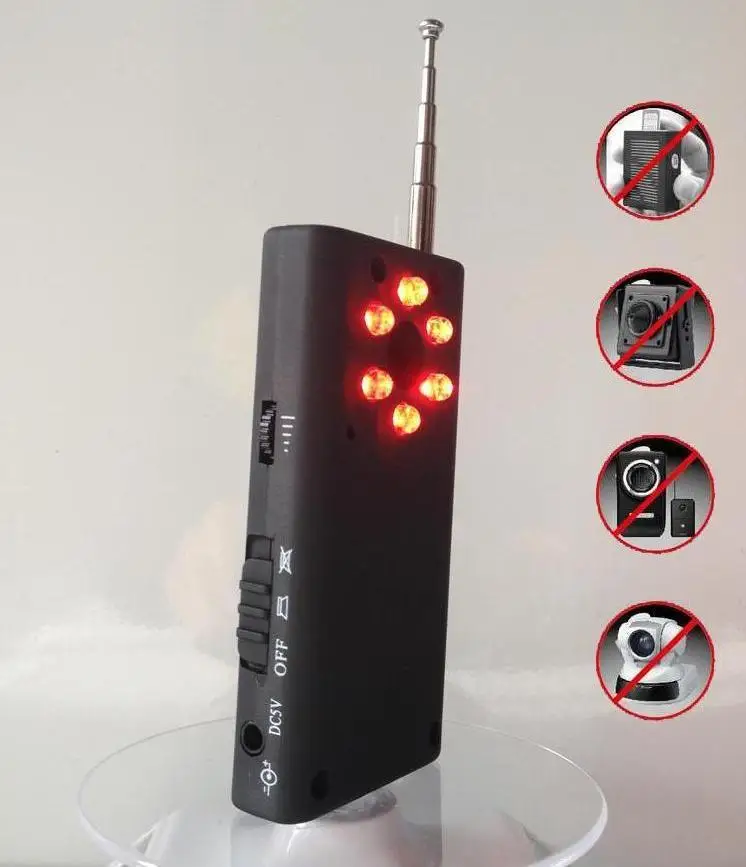

Anti-Spy Bug Detector Mini Camera RF Hidden Spy Signal Detector GSM Device Finder Privacy Protect Security