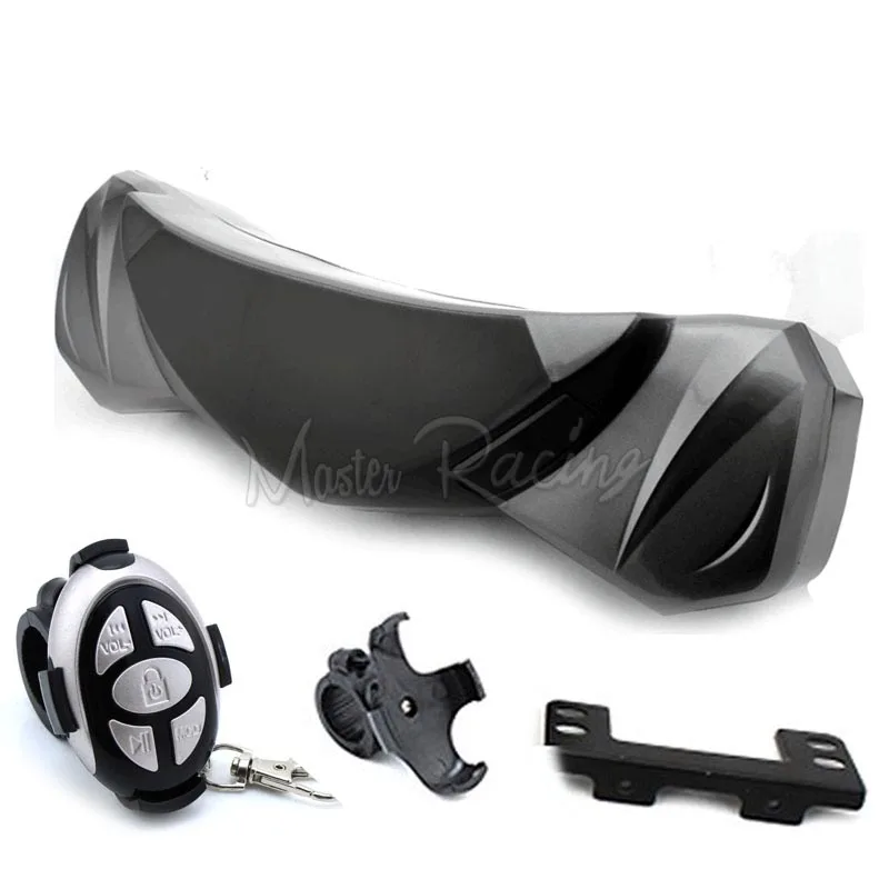 

2016 Motorcycle stereo Alarm System theft MP3 Player Audio Sound System waterproof LED Light Speaker SD TF Card USB Moto audio