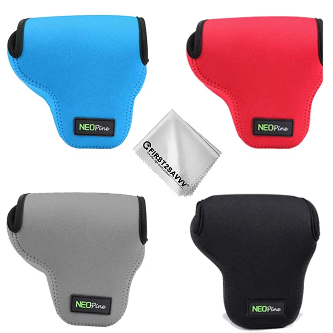 

Neoprene Camera Case cover Bag for Canon EOS M100 M10 M3 M2 M with 15-45mm Lens DSLR Digital + Cleaning cloth