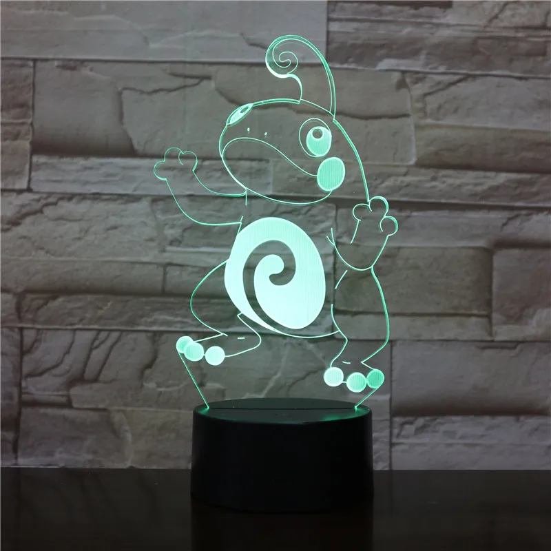 

Frog Night Lamp 3D Illusion 7 Color Changing Decorative Light Child Kids Girl Gift Animals Frog Desk LED Night Light Bedside