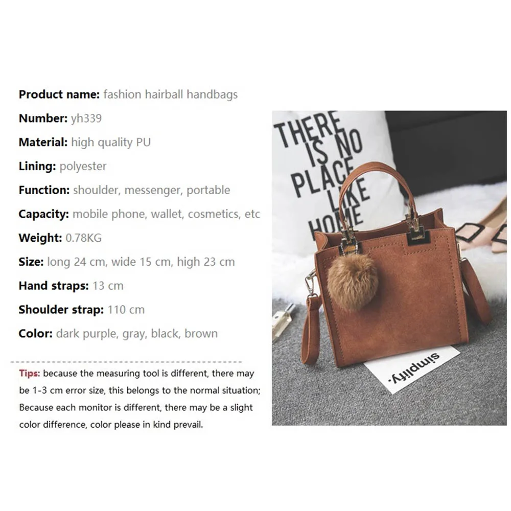 Косметички, женские сумки, модные сумки-мессенджеры, ретро Корейская версия, женская сумка, трендовые украшения с помпонами, косметичка с клапаном