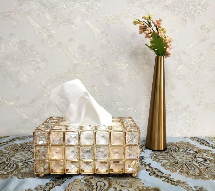 

Home Kitchen Demond Tissue Box Napkin Holder Case Simple Stylish 20*12*10cm