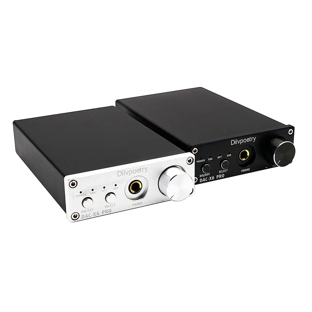 Dilvpoetry X6 Pro декодер DAC hifi-усилитель для наушников декодер 24 бит/192 кГц коаксиальный/оптический/USB стерео аудио декодер ЕС вилка