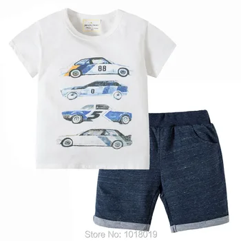 

Baby Boys Clothes Sets Summer Brand 100% Cotton Children Suits New 2020 Bebe Kids t-shirt Pants Clothing Sets Boys Race Car 1-7Y