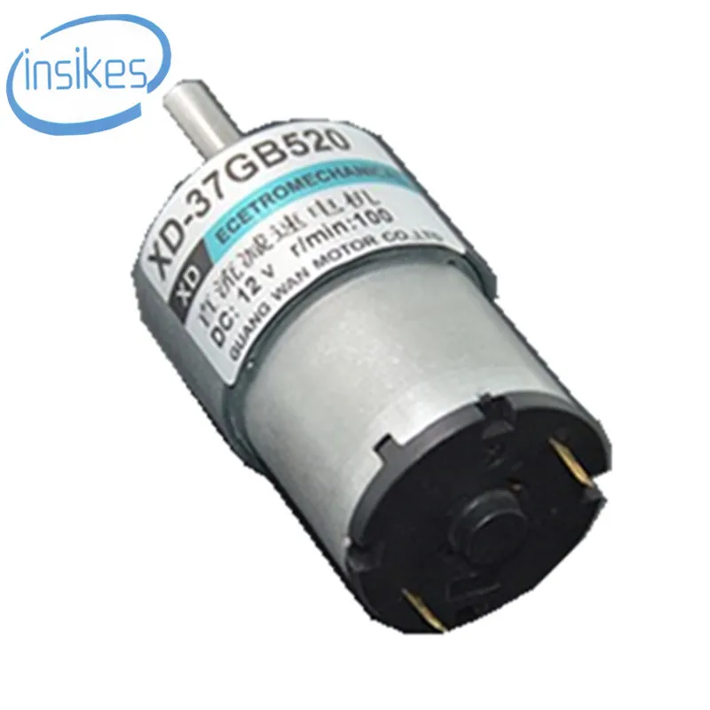 XD-37GB520 DC 12V 24V торможение миниатюрная Регулируемая скорость двигателя мотор 5RPM 6RPM