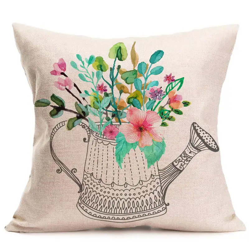 

Fashion Home Decor Cotton Linen Throw pillow cover Sofa Waist Cushion Cover