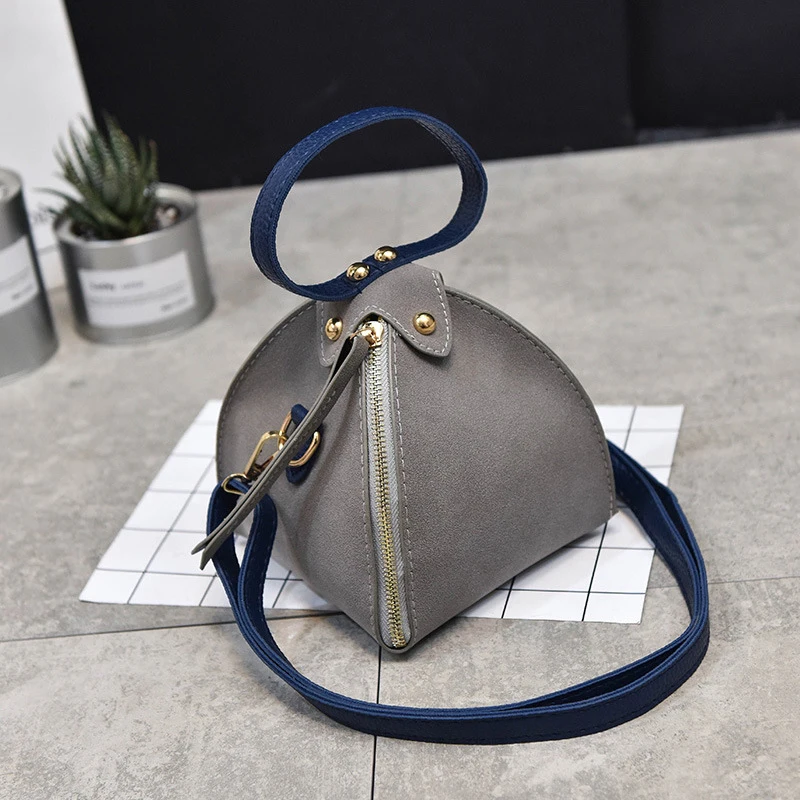 Fashion Korean Women Handbags 2018 Pu Triangle Women Messenger Bags