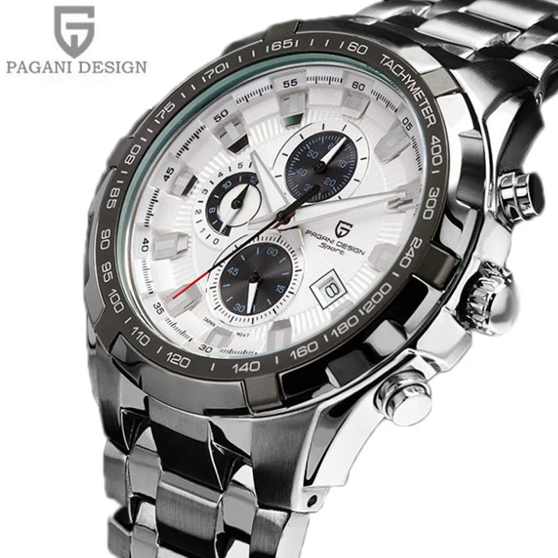 

Luxury Brand Original Pagani Design Movement Chronograph Quartz Watch Three Pointer Waterproof Men's Sprots Multifunction Watch