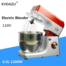 1200 W 6.5L Нержавеющая сталь чаша 6-ступенчатая Кухня кухонный миксер с подставкой крем яичный венчик блендер торт тестомесительная машина для выпечки хлеба