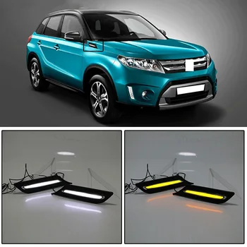 

CAPQX 2pcs For Suzuki Vitara 2015-2018 Auto Front LED Fender Marker Light side turn signal lamp LED Daytime Running Light