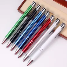 2 шт. в партии алюминиевый офисный студенческий металлический шар черные чернила для ручки рекламный подарок персонализированное мероприятие отель Свадебная вечеринка подарок ручка