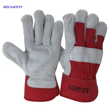 RJS Для мужчин рабочие перчатки из натуральной кожи Для мужчин перчатки сварки Защитные Спорт мото износостойкие перчатки NG4028