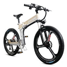 Electric mountain bike 26 folding ebike 48v lithium-ion battery 500W high speed strong motor bike ABS brake smart bicycle