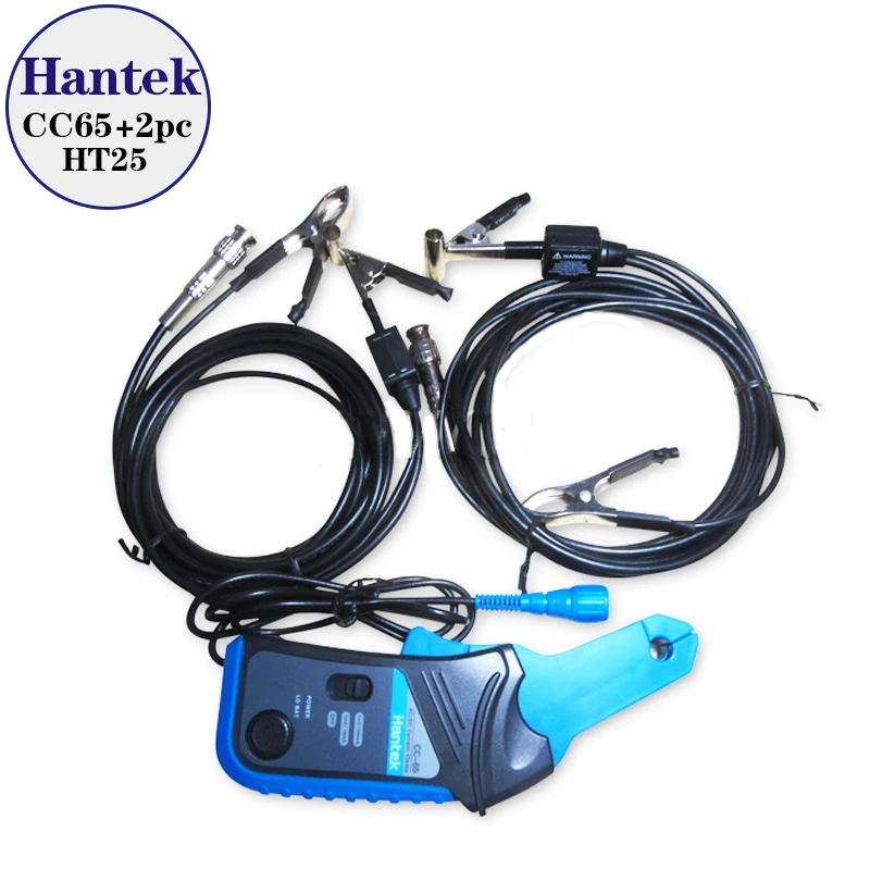 Hantek CC 65 AC/DC 클램프 미터 BNC 커넥터 + 2 pcs HT25 자동 점화 프로브 CC65 HT 25 CC