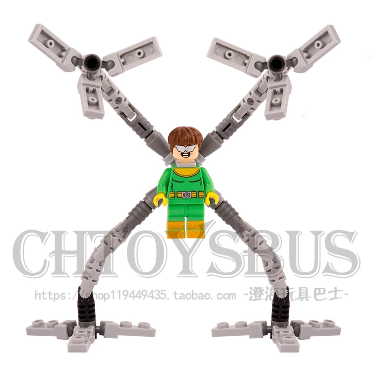 Goede Enkele Koop Doctor Octopus Otto Spider Vrouw Spider Man Super Heroes minifig Model Monteer DIY Bouwstenen Kids speelgoed Gift