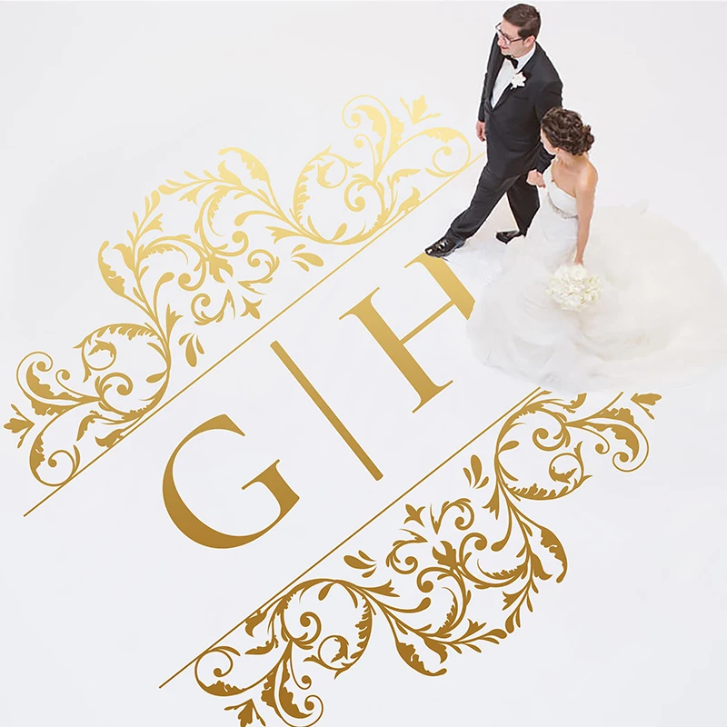 

Personalized Dancing Floor Vinyl Sticker Wedding Dancing Floor Decoration Birthday Party Floor Decor DIY Free Shipping WD42