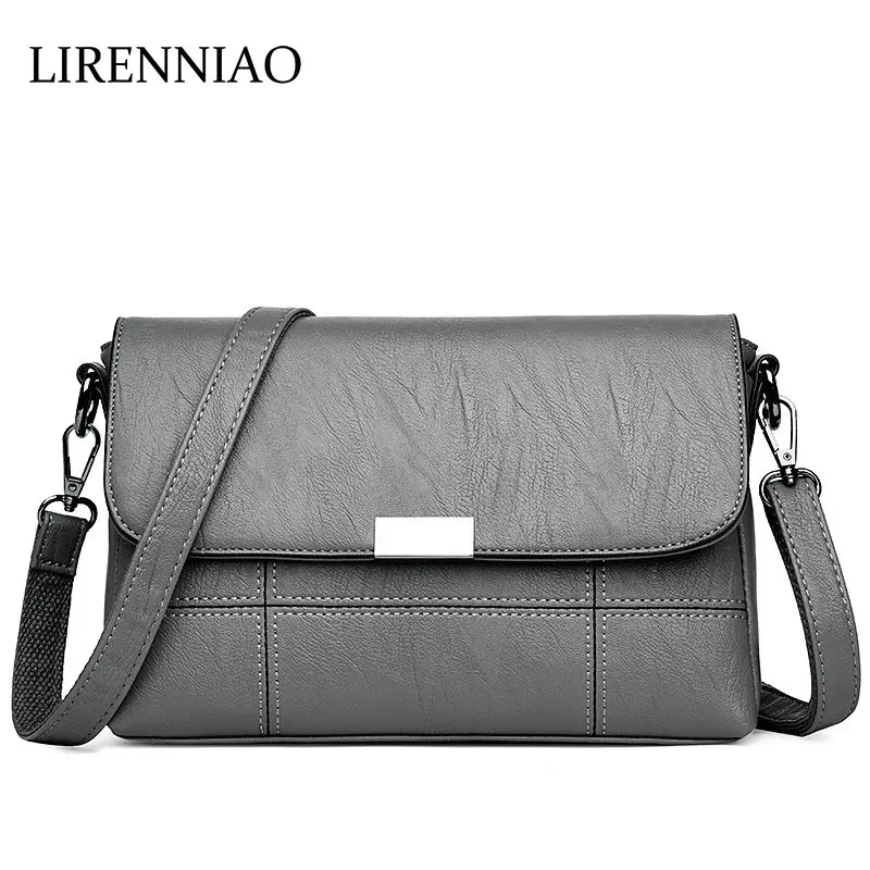 

LIRENNIAO 2019 Women Handbag Fashion Style Female Cover Shoulder Bags Patchwork Messenger Bags Leather Casual Tote Evening Bag