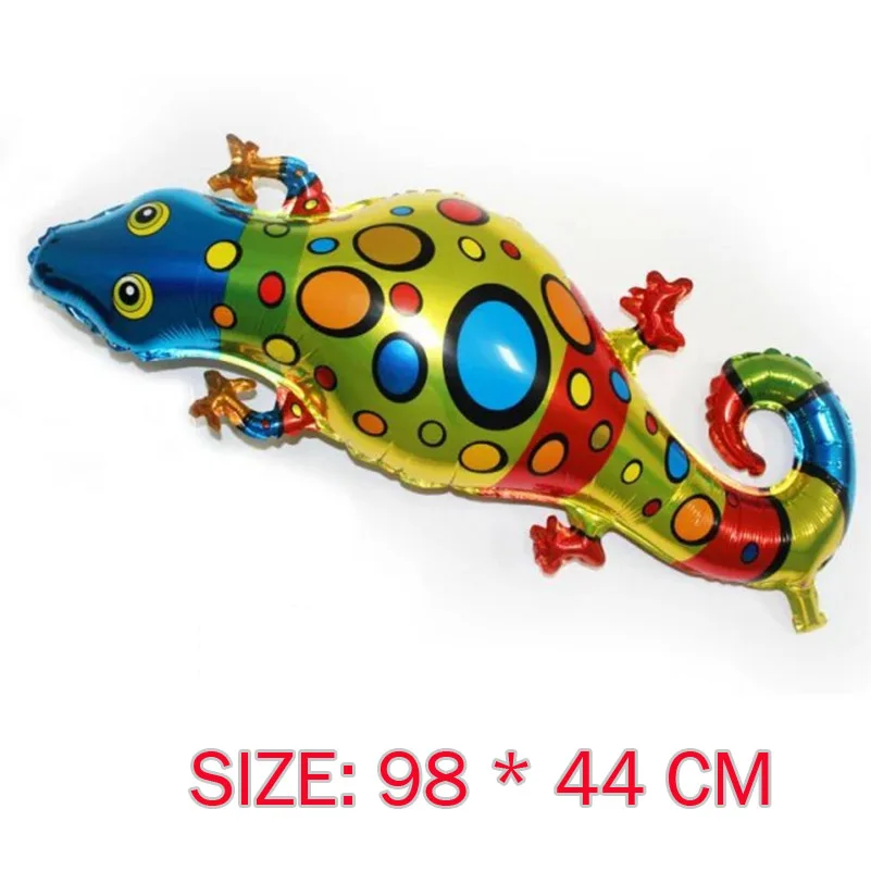 98*44cm big lizard balloon Kids birthday Party decorations wall Gecko