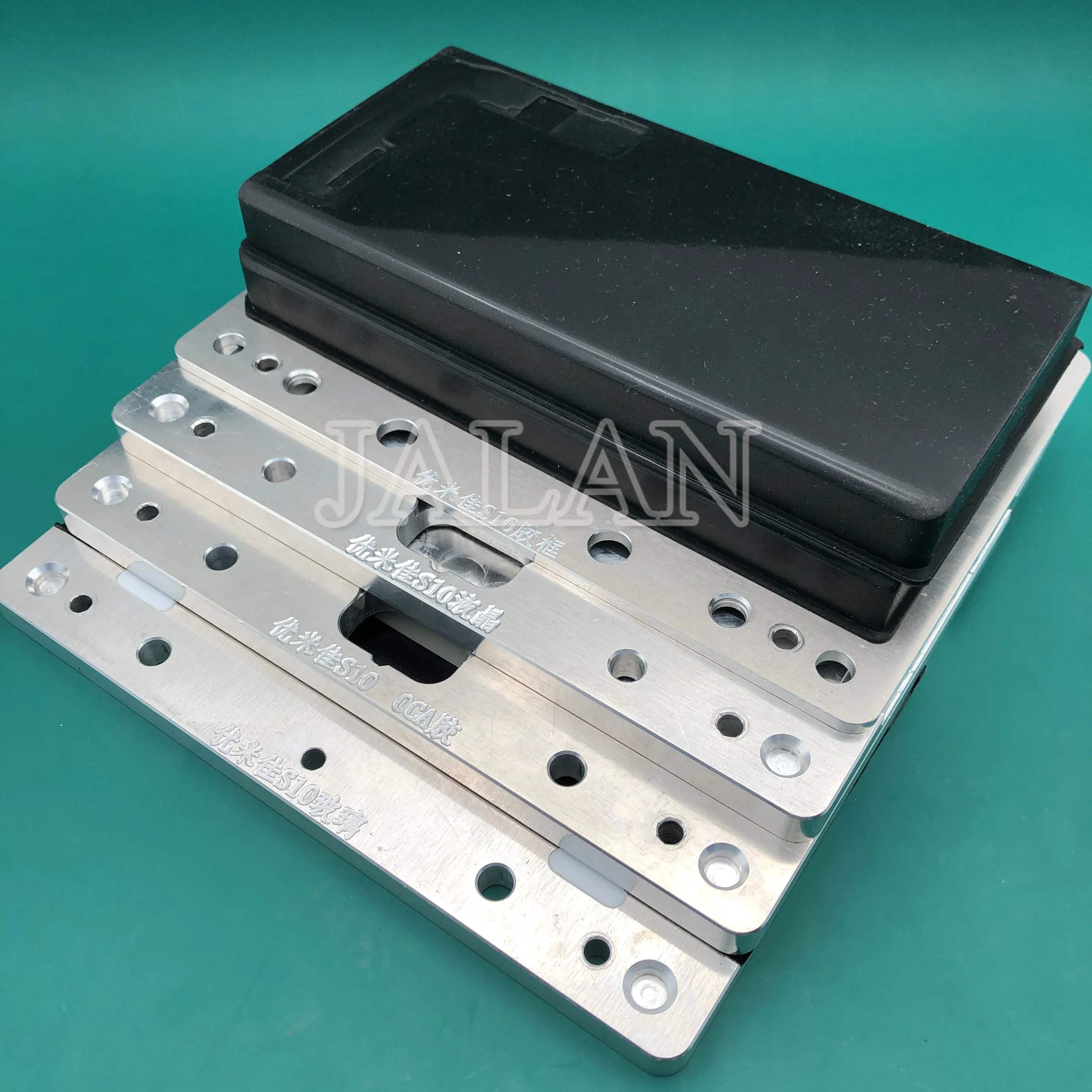 

New YMJ laminating mold for Samsung S10 S10+ plus SM-G973F G975 lcd touch screen OCA glass laminate mould + unbent flex rubber