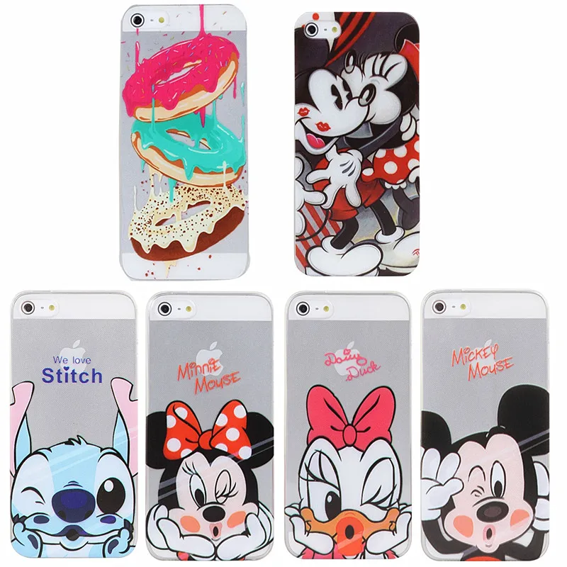 

Fundas Phone Case for iPhone 6 6s 7 8 Plus Case for iPhone 5s 5 se X XS Women Transparent Cute Silicone TPU Soft Cover Coque