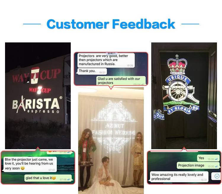 11LED Custom lmage Gobo Logo projector 15W 25W 45W Shop Mall advertising image projections lamp light Static Restaurat