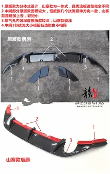 

Fit for volkswagen golf7 GTI revozport Carbon fiber posterior lip spoiler