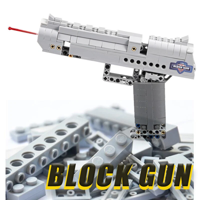 

DIY Building Blocks Toy Gun Desert Eagle airsoft air guns Assembly Toy airsoft pistol gun Can Fire Bullets gun