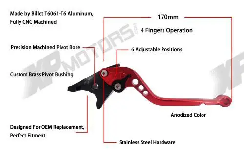 CNC Длинный регулируемый тормозной рычаг сцепления для Ducati 899 Panigale 14 15 1199