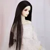 1/3 1/4 1/6 1/8 Bjd SD Doll Wig High Temperature Wire Long Straight Black Colors Hair ► Photo 3/5