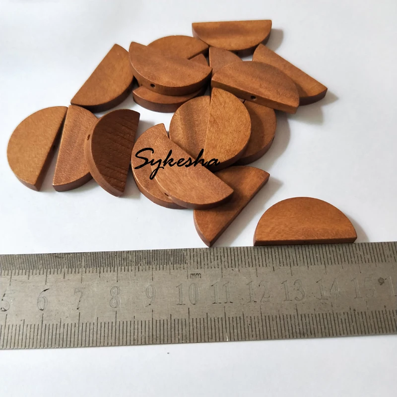 Коричневые полукруглые бусины с 1 отверстием DIY ювелирные изделия для сережек и