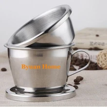 Дизайн Вьетнамский кофе капельница кофеварка с фильтром из нержавеющей стали руководство вьетнамский капельный фильтр кофе крученая кружка дизайн