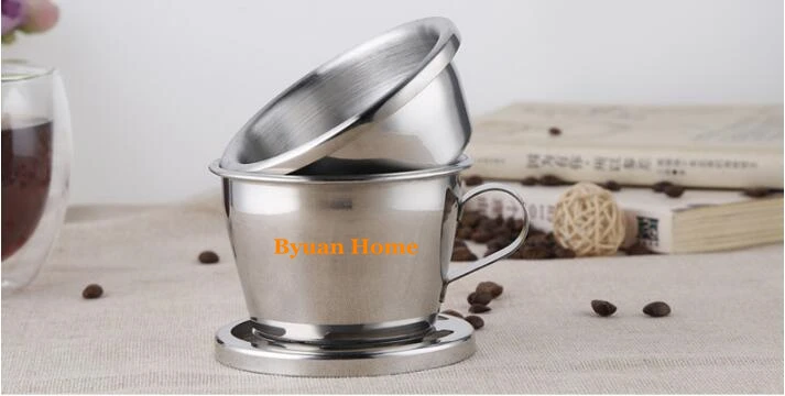 

NEW Design Vietnam coffee driper coffee maker with stainless steel filter manual Vietnamese drip filter coffee screw pot design