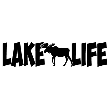 

14.5cm*3.5cm Lake Life Moose Animal Decor Stickers Decals Vinyl S4-0304