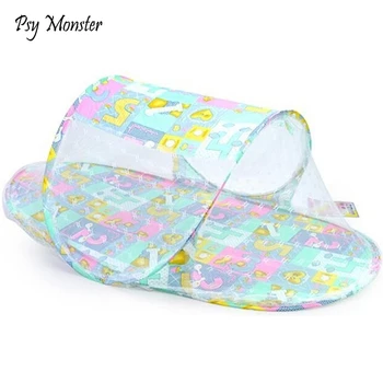 

Summer Baby Infants Insect Netting Portable Infant Cushion Mattress Baby Bed Crib Folding Mosquito Net Q3