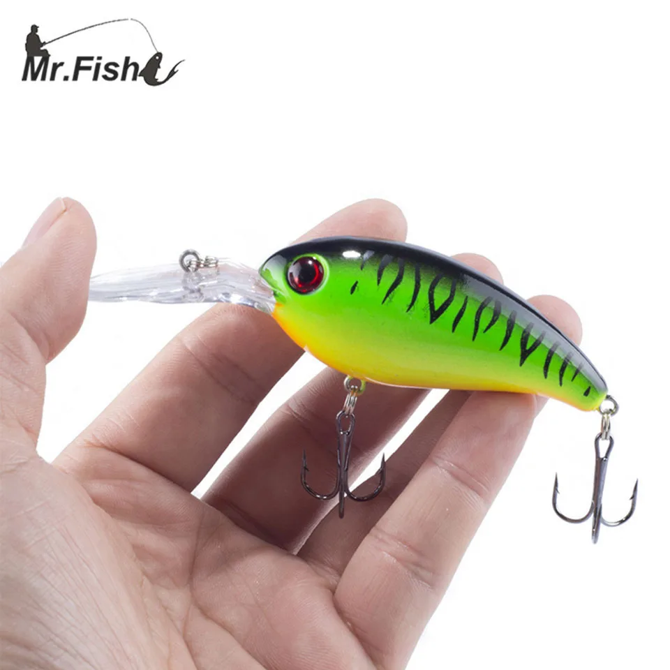 Mr. Fish 1PCS Brand Big Wobbler Fishing lures sea trolling minnow artificial bait carp peche crankbait pesca jerkbait