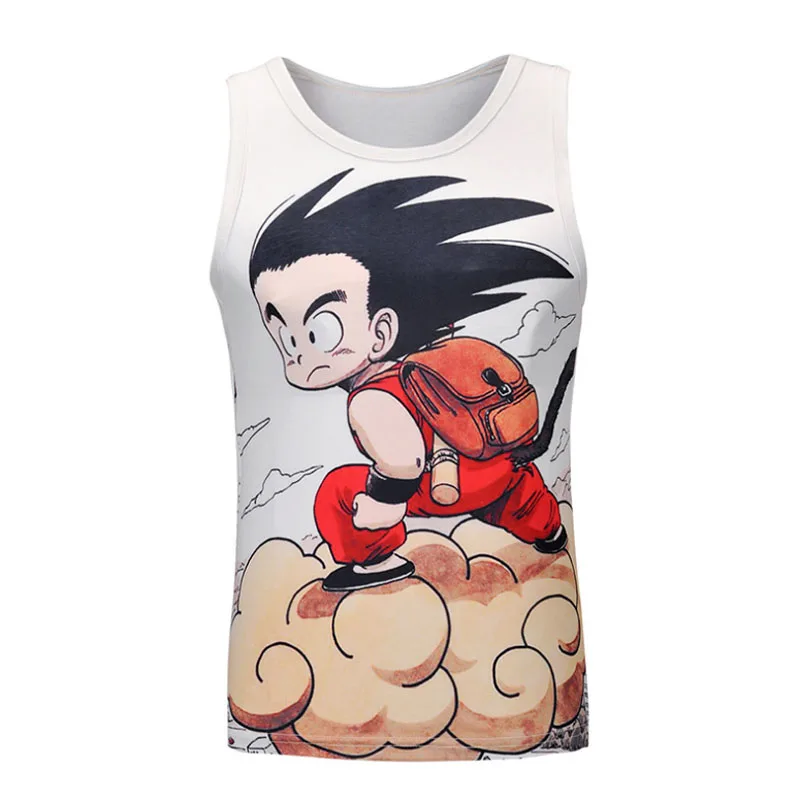 Dragon Ball Z Men's Tank Top Characters 3D Printed Super Saiyan Kid