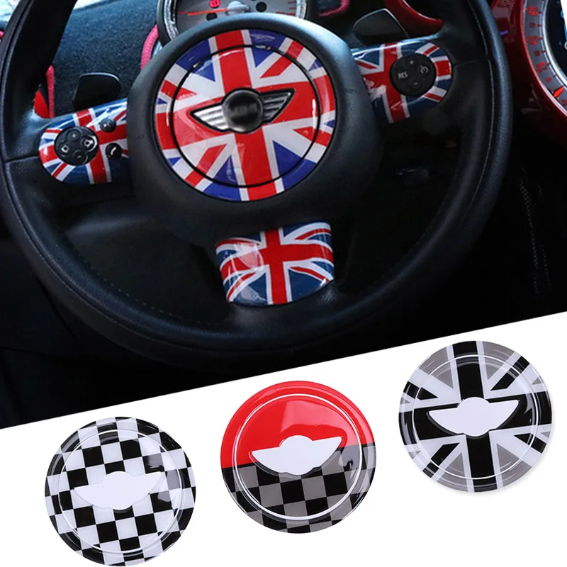 

3D ABS StickerCar Steering Wheel For Mini Cooper Countryman JCW R55 R56 R60 Mini Cooper Accessories Car styling
