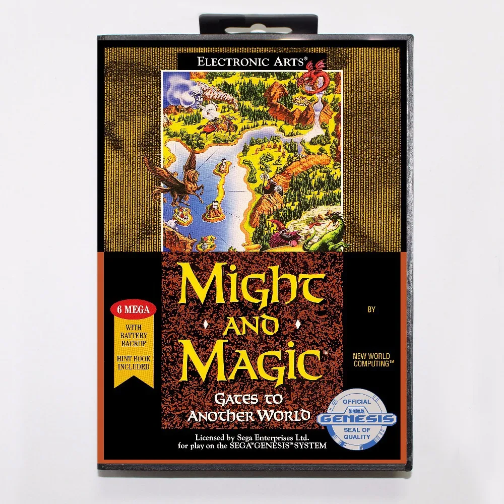 

Might and Magic II Gates to Another World Game Cartridge 16 bit MD Game Card With Retail Box For Sega Mega Drive For Genesis