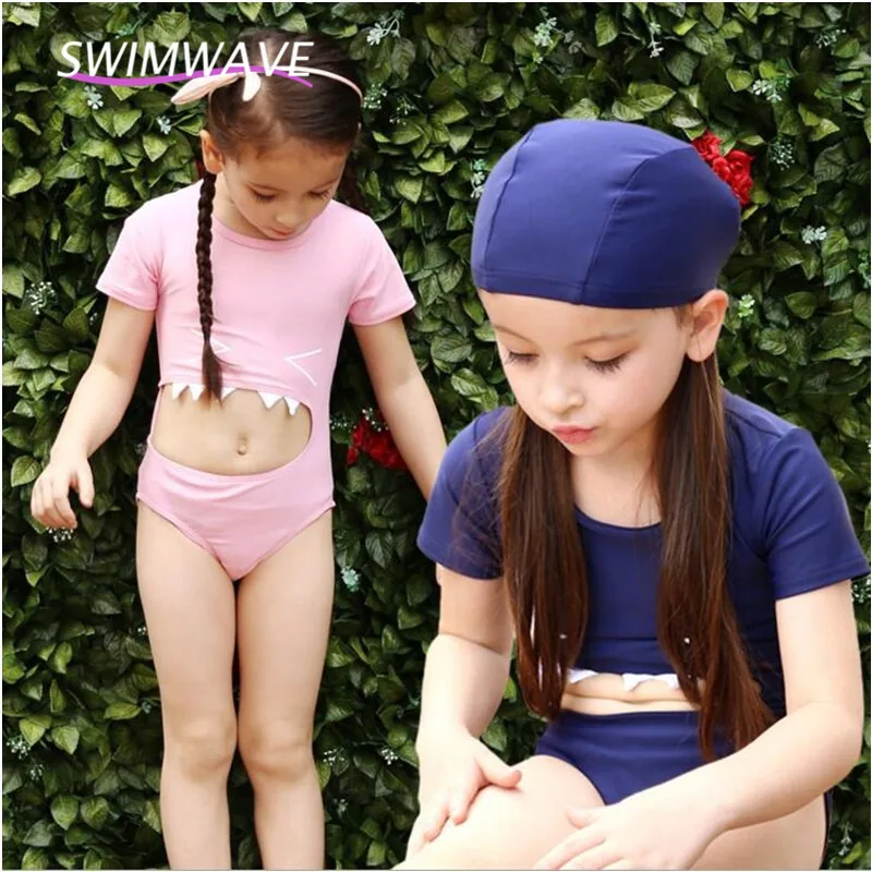 

3-7 Children Girl Clothing Kids One Piece Swimsuit Cartoon Swimwear Suit Costume Crop Infantil Cute Summer Beach Bathing Suit