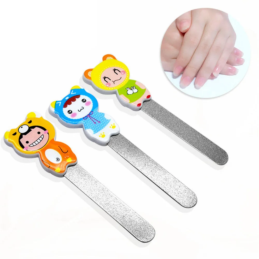 

1 Pc Cute Cartoon Nail File DIY Nail Art Buffer Sanding Blocks Buffering Polishing Manicure Tool Random Color