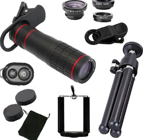 

20X Zoom Telescope Camera Lens for Smartphone Lente Para Celular Telescope Lenses for Cell Phone Lens with Clip Stand