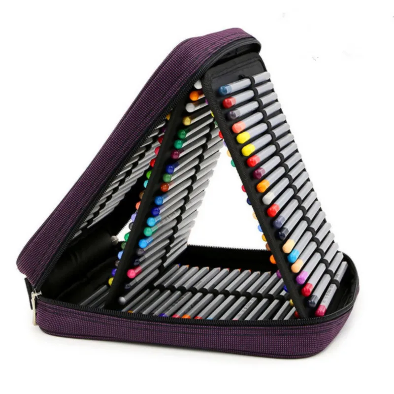 

Creative large capacity drawing pencil case Student supplies art stationery set bag 120 pencil cases