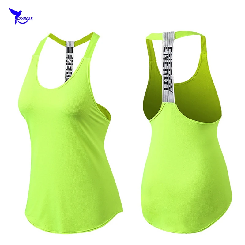 

2019 New Women String Singlets Running Tank Tops Summer Quick Dry Sleeveless Fitness Shirts Jogging Vest Gym Workout Sportswear