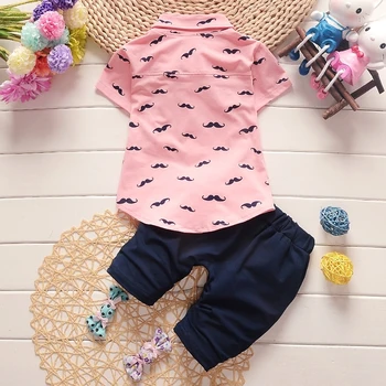Newborn Fashion Clothing Set For Baby Boy T-Shirt + Casual infants Shorts 2