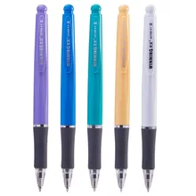Stylo à bille en plastique neutre, 0.7 Mm, 5 pièces/copie, presse de remplissage bleu, stylo à bille multifonction, papeterie scolaire et de bureau