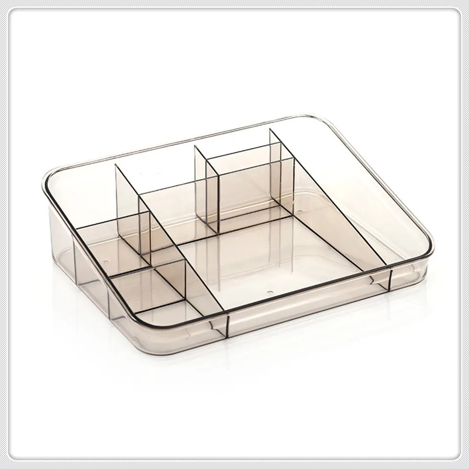 6 Makeup Organizer Plastic Box