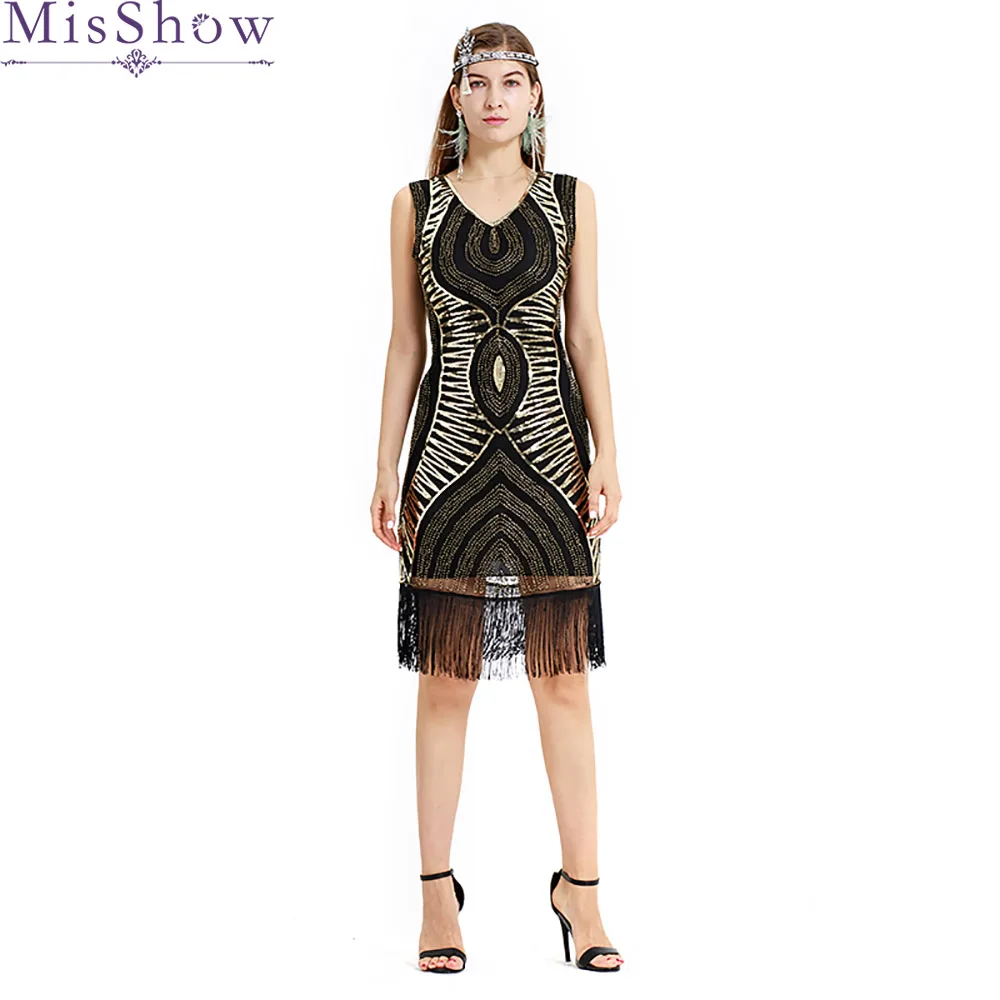 

Sexy Knee Length Black Short Cocktail Dresses 2019 sequined Tassel Sleeveless Formal Party Dress Robe De Cocktail Prom Gown