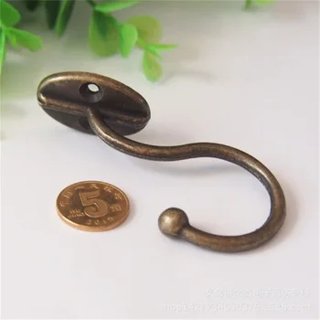 

Bronze Retro Hook Clothes Clothes Hat Towel Hook Bath Living Room Bedroom Wall Practical Hook