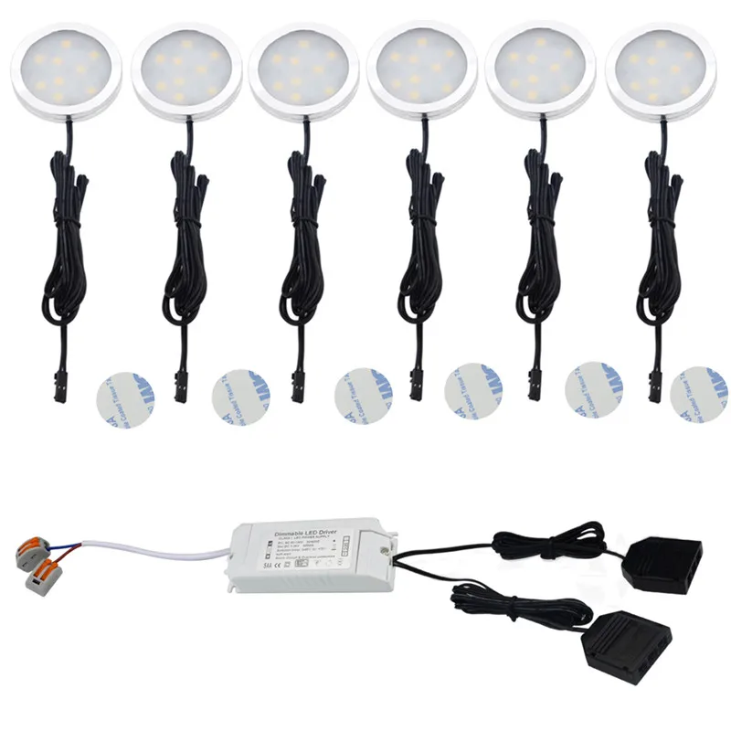 Aiboo Triac Dimmable Led Under Cabinet Aluminum Puck Lights 6